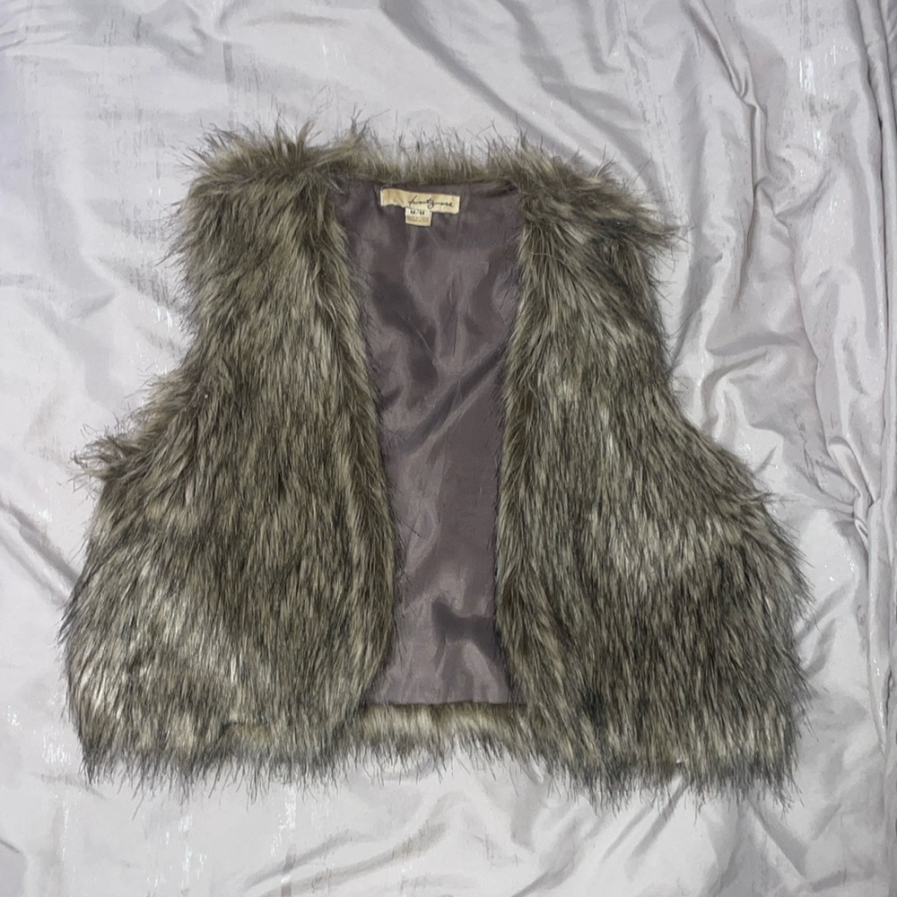The Twenty One brand fur vest in medium.